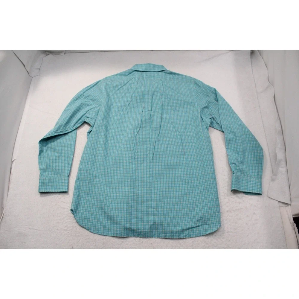 Polo Ralph Lauren Dress Shirt Plaid 120s 2-Ply‎ Classic Fit Long Sleeve Mens XL